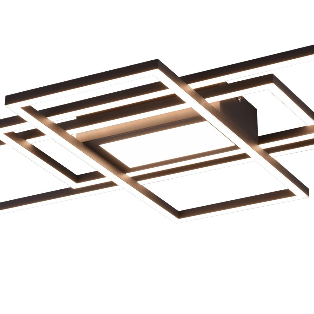 Moderne Plafonnière Irvine zwart Trio 4017807449495