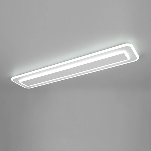 Moderne plafondlamp Riva wit 90cm Trio 4017807682953