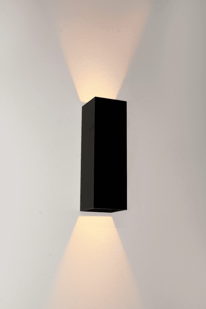 led muurspot Vegas250 Up - Down 2x4w - 2700K - 25cm zwart led muurspot Vegas250 Up - Down 2x4w - 2700K - 25cm zwart