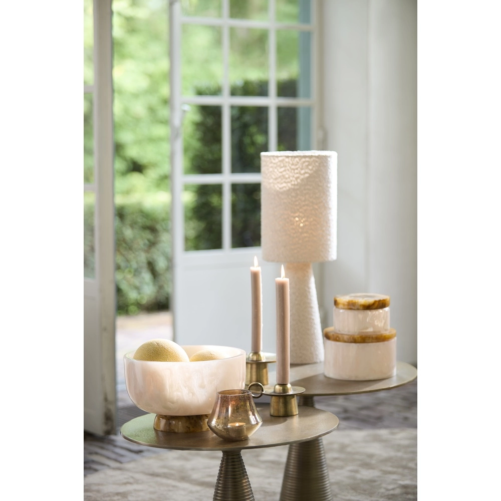 Boucle schemerlamp Micky 58cm - zand Light & Living 8717807761127