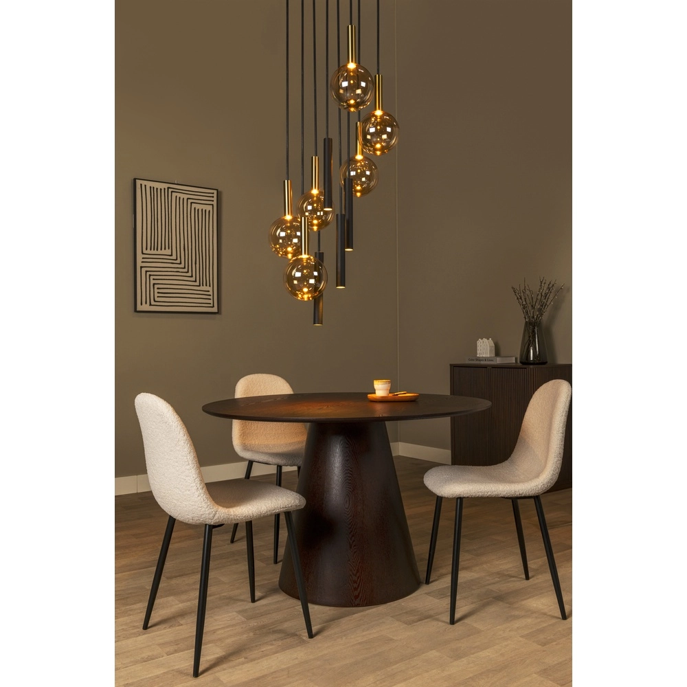 Vide hanglamp Josiane zwart met goud Lucide Vibes 5411212212177