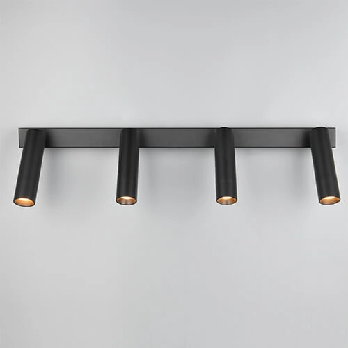 Slanke plafondspot Ambala 4x led - zwart Trio 4017807612653