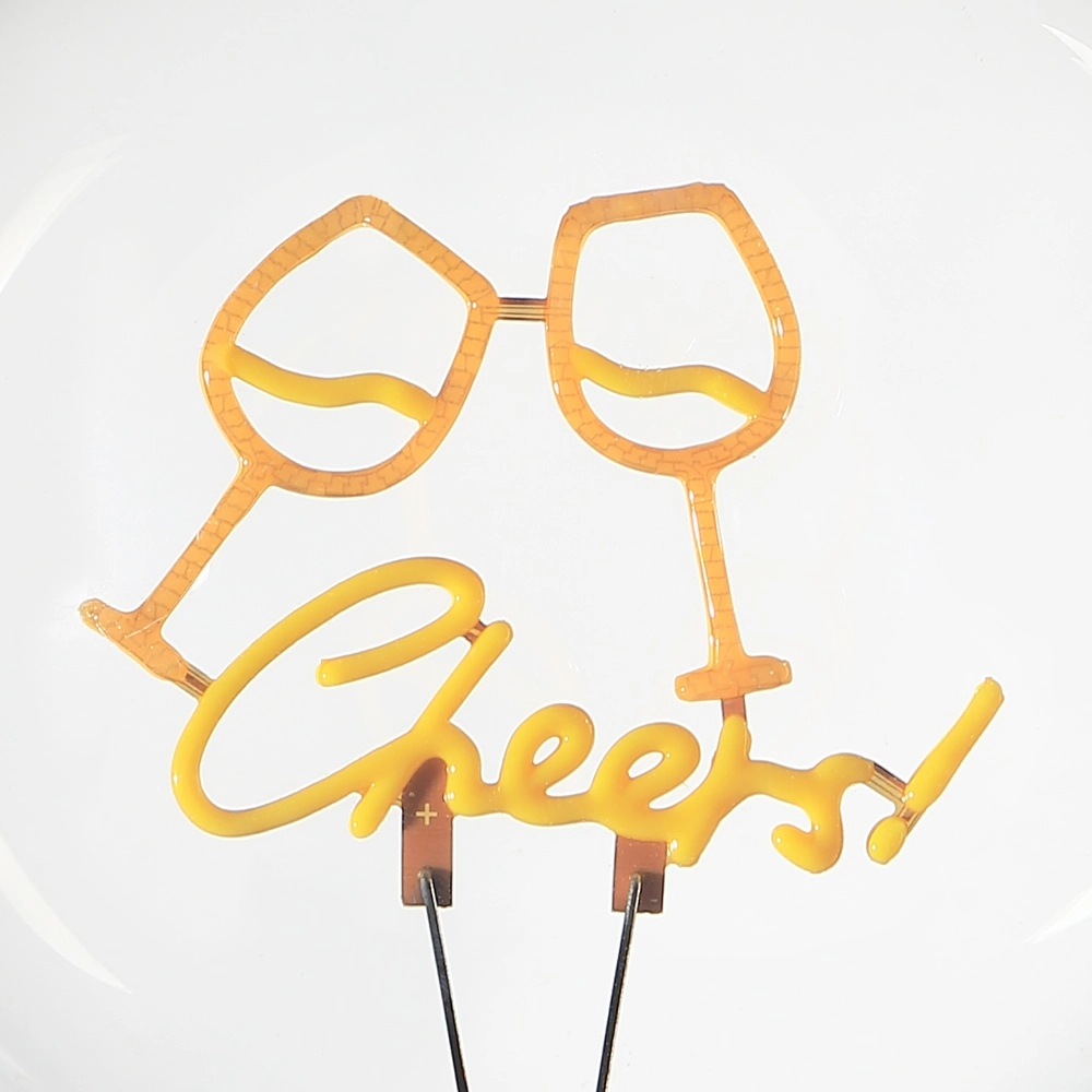 E27 lichtbron Lumopop "Cheers" geel Brilliant 4004353477652