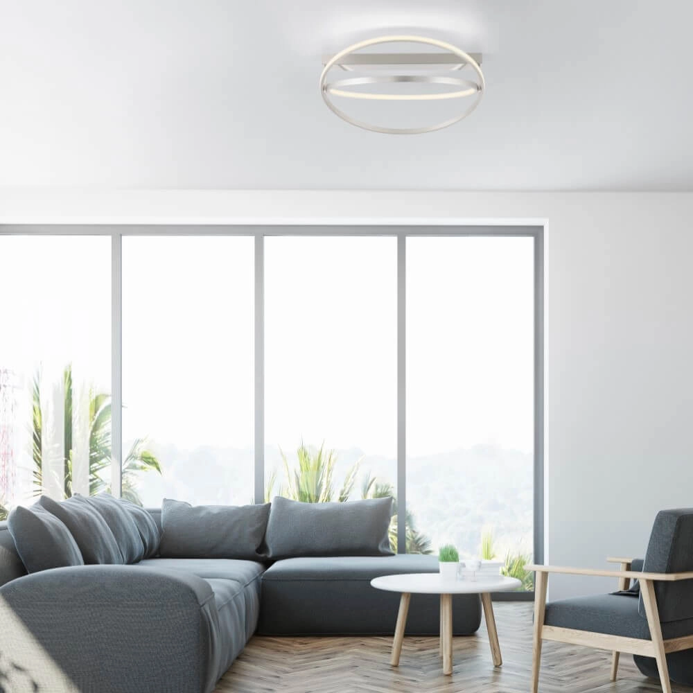 Plafondlamp Q-Beluga metaal Paul Neuhaus 4012248373590