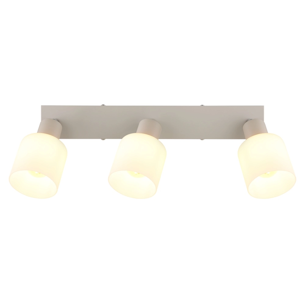 3-lichts plafondspot Trent zand bruin Globo 9007371578962