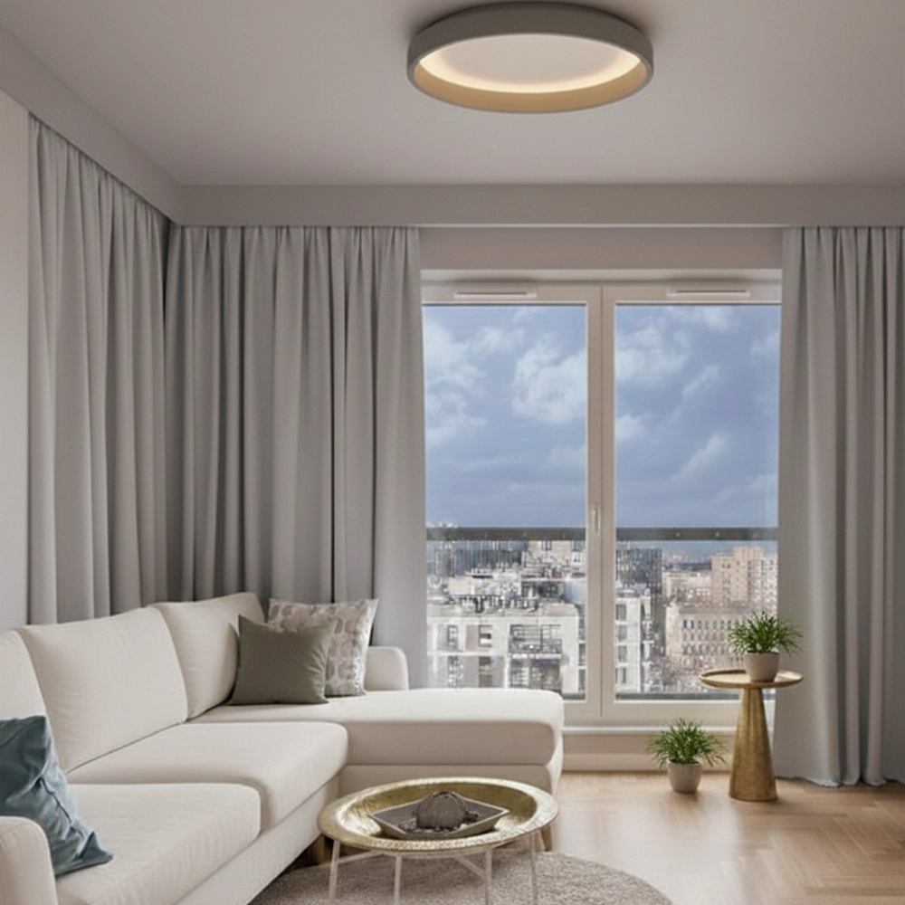 Plafondlamp Albi grijs Ø 61cm