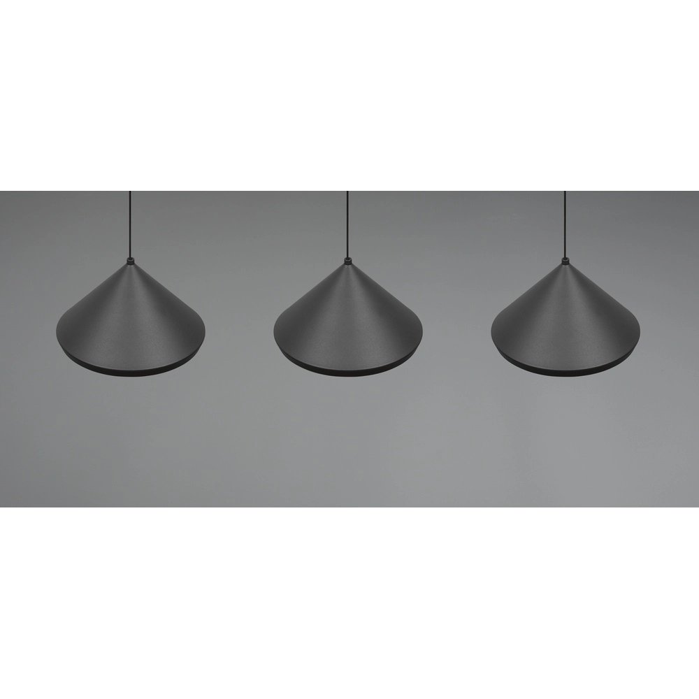 3-lichts hanglamp Laguna zwart Trio 4017807667646