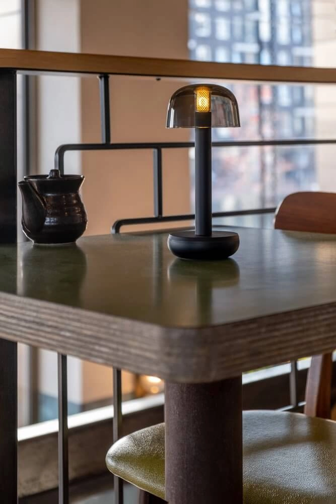 Oplaadbare tafellamp Two Black Smoked Humble 7446023311373