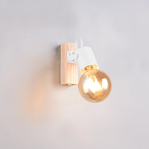 Plafondlamp Lynar wit met hout Trio 4017807670707