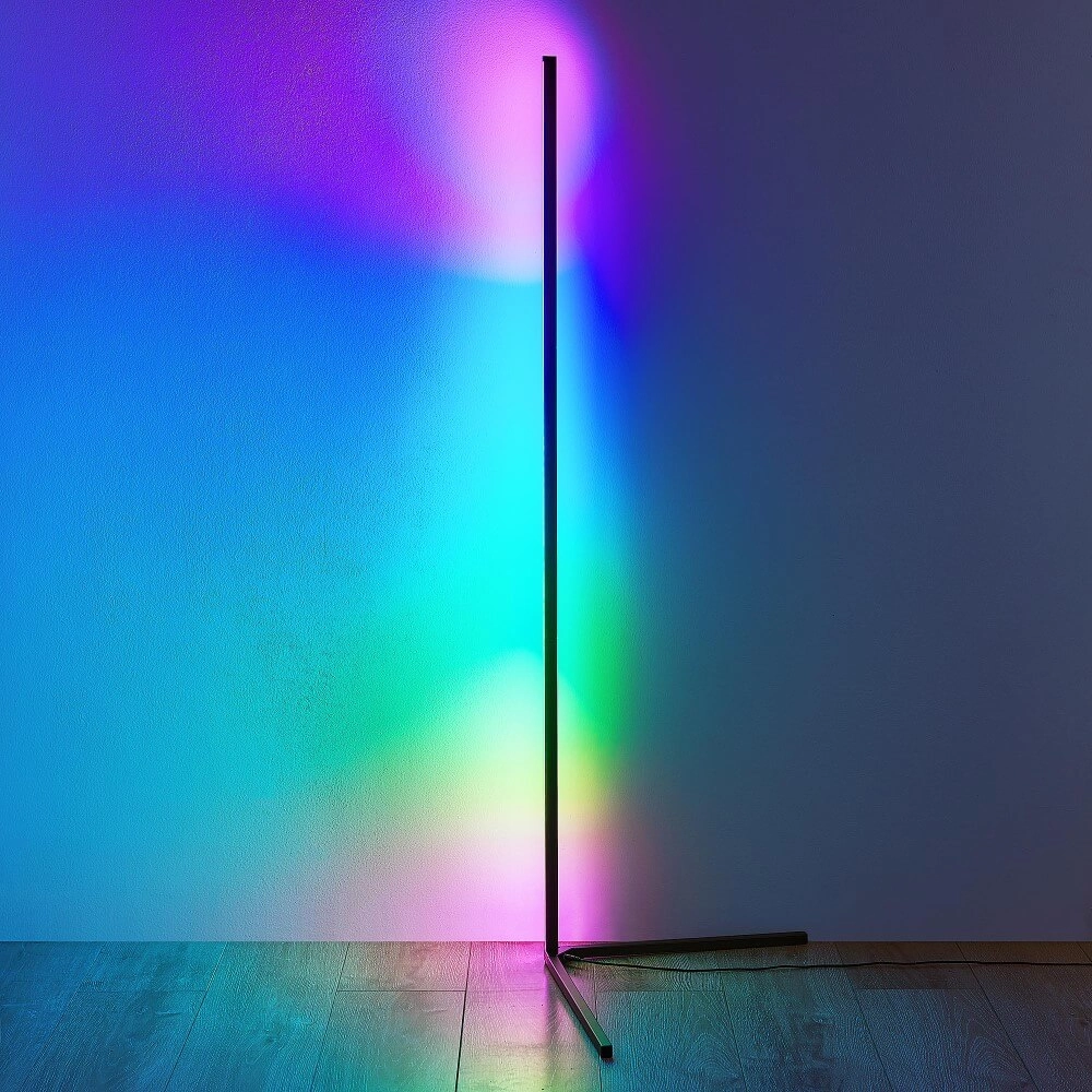 Vloerlamp Gaming Level met RGB en afstandsbediening Trio 4017807577440