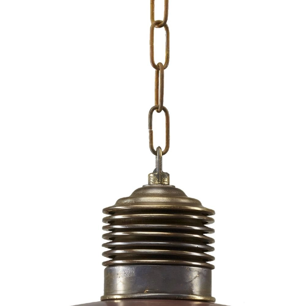 Veranda hanglamp Ampere aluminium met oudkoper KS Verlichting 8714732119702