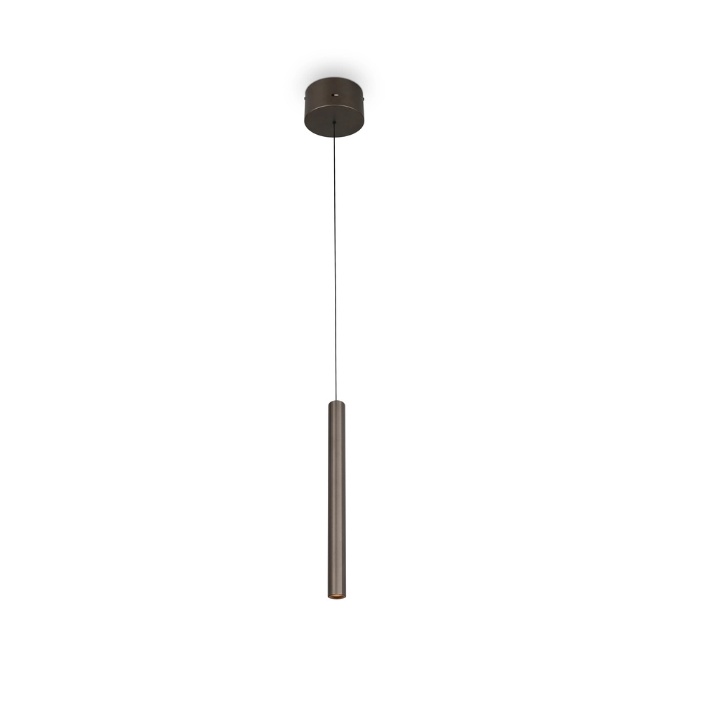 Strakke hanglamp Arimato enkel platinum