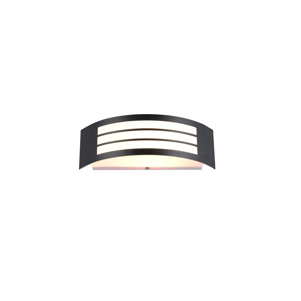 Zwarte wandlamp Ceuta voordeur Trio 4017807687637