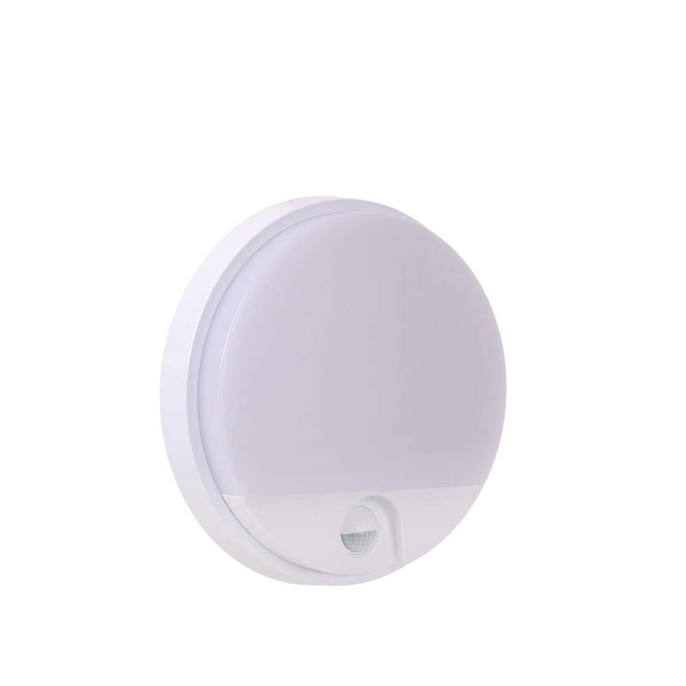 Strakke wandlamp Hups Ir Ø 21cm wit met sensor