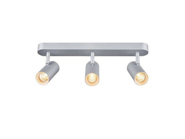 Led opbouwspot Noblo 3x8w - 2700K - 12,5cm zilvergrijs
