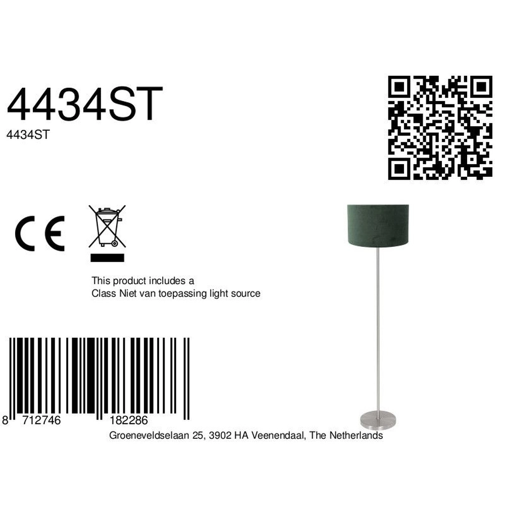 Vloerlamp Noor met kap groen Steinhauer 8712746182286