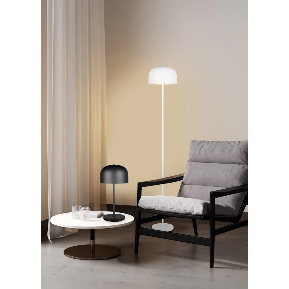 Design vloerlamp Jeff zwart Trio 4017807640892