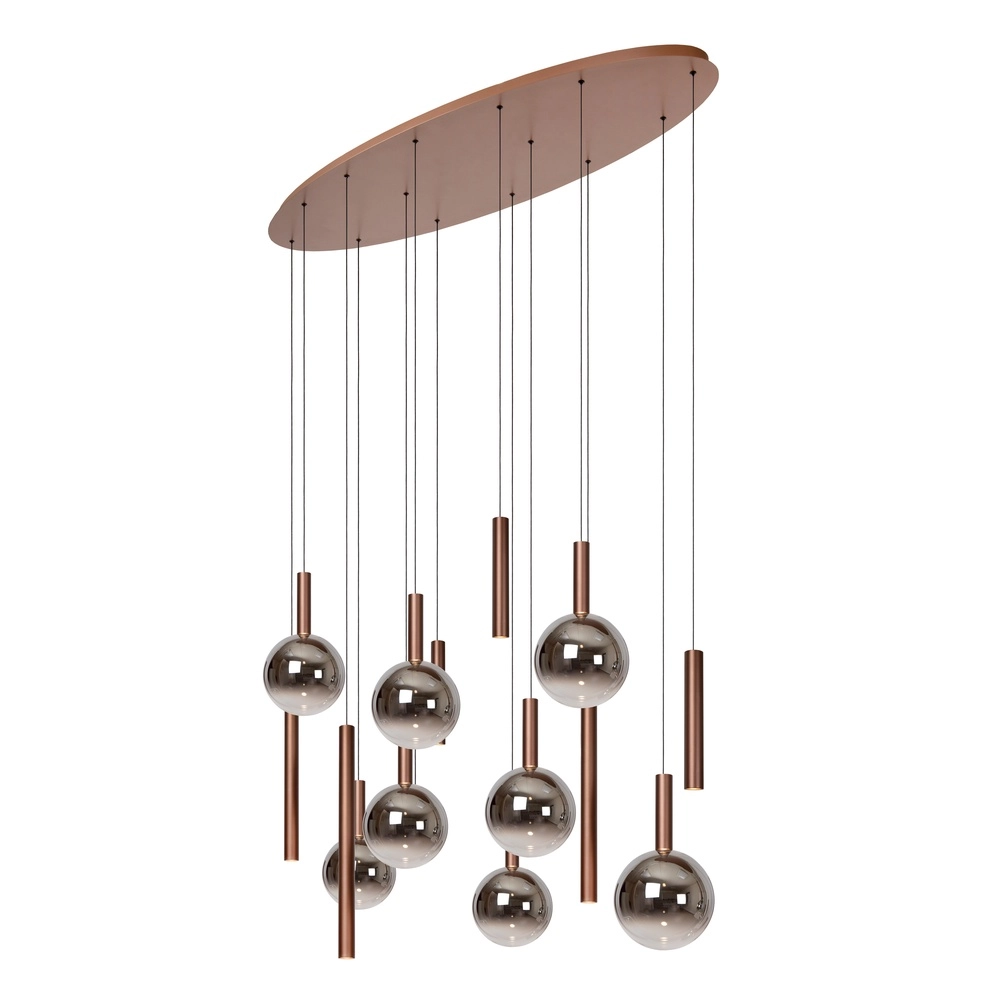Design vide hanglamp Jasmine koper 14-lichts Premium by Lucide 5411212741288