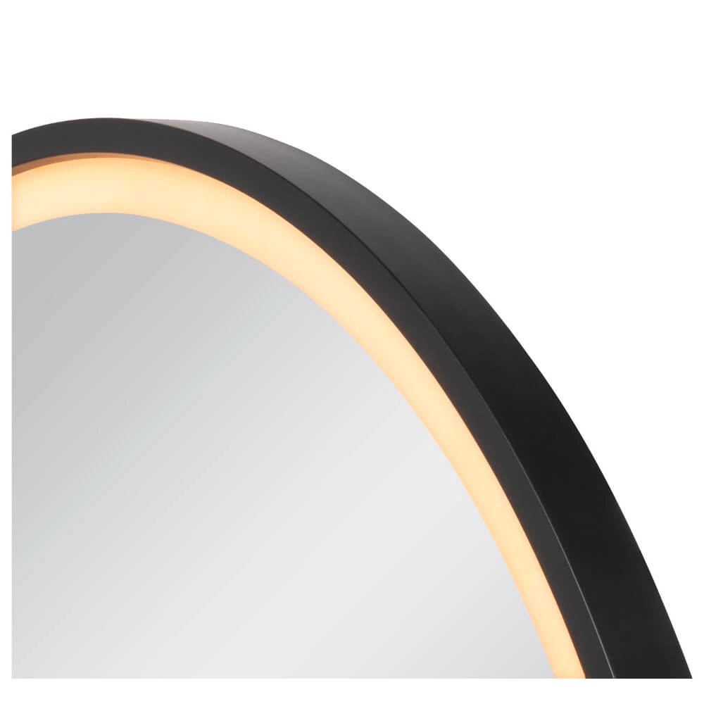 Spiegel wandlamp Trukko Zwart - Ø 60cm SLV 4024163274760