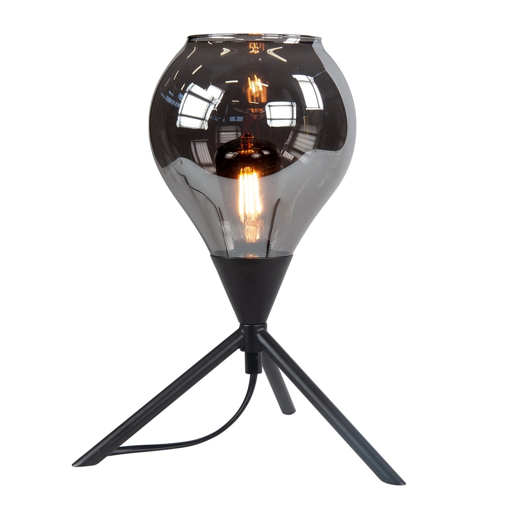 Tafellamp Cambio zwart met smoke glas