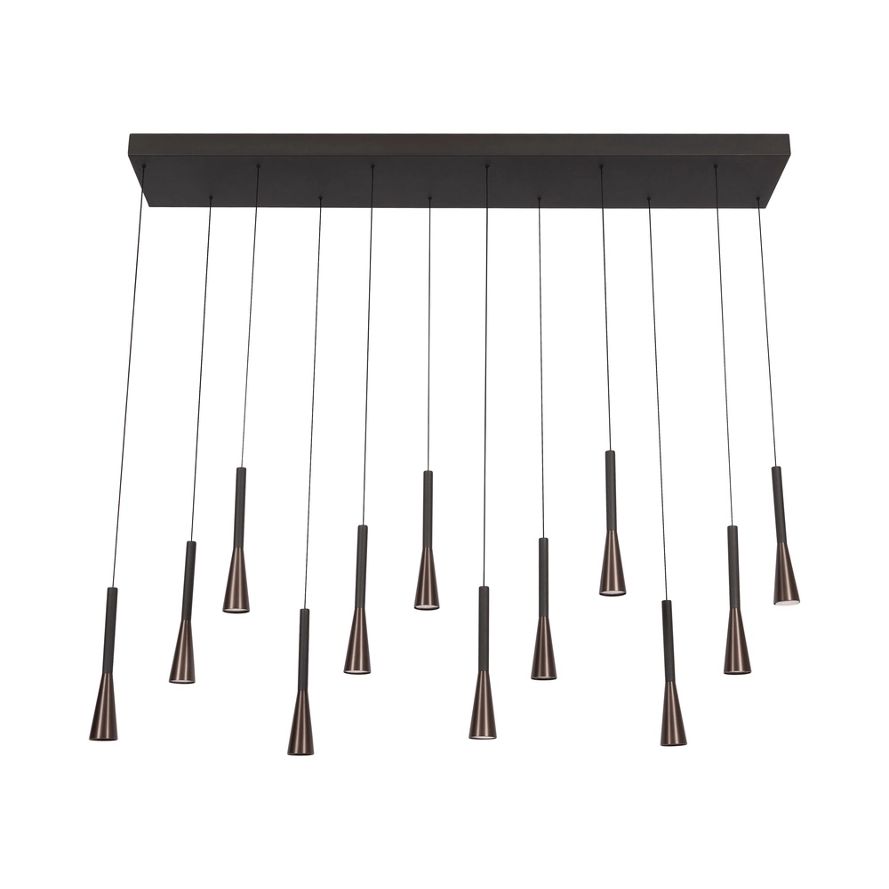 Design hanglamp Joakim 12-lichts koffie bruin Premium by Lucide 5411212242136