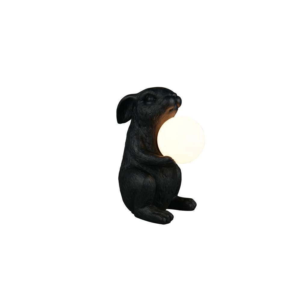 Tafellampje Rabbit zwart Trio 4017807667882
