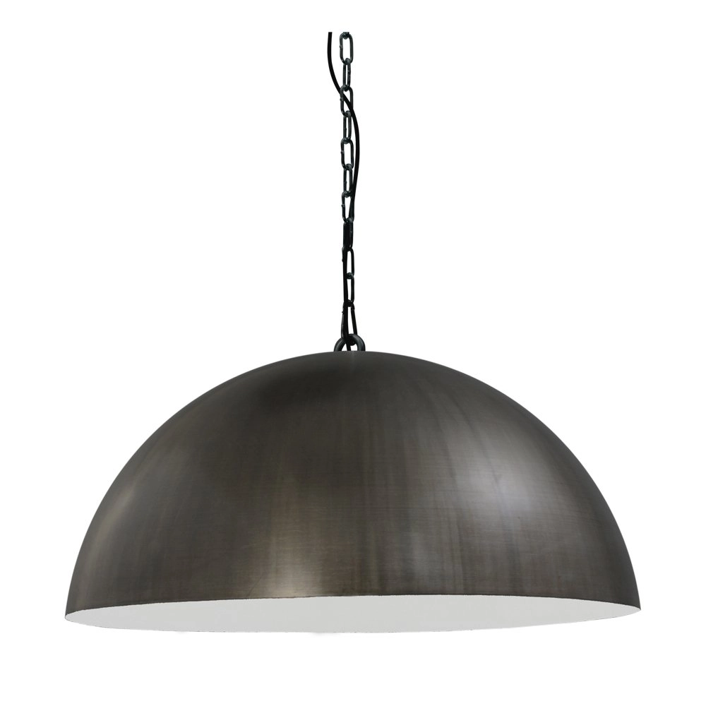 Stoere zwarte hanglamp Industria Gunmetal 60