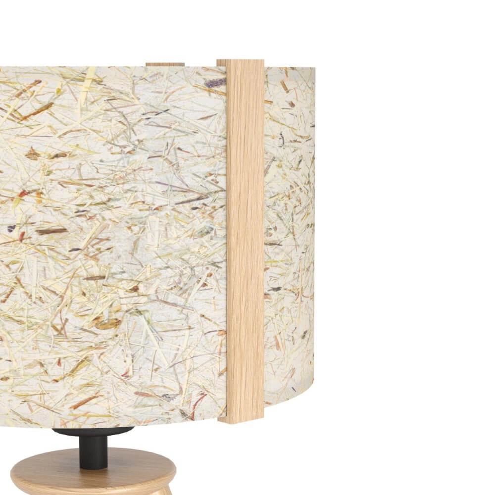 Tafellampje Tripod Hontongas hout met beige kap Stars of Light 9008606274642