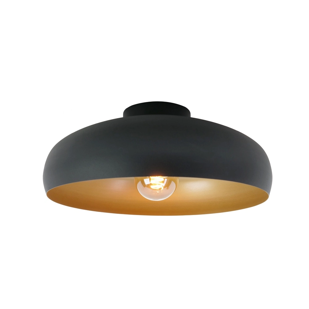Zwarte plafondlamp Mogano Ø 40cm - 1x E27