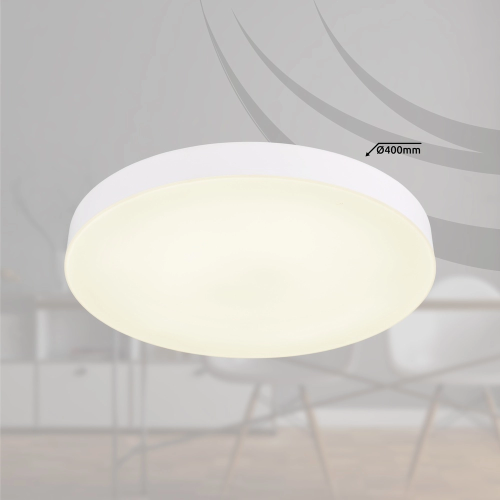 Plafonniere Matthew design wit Ø 40cm Globo 9007371447213