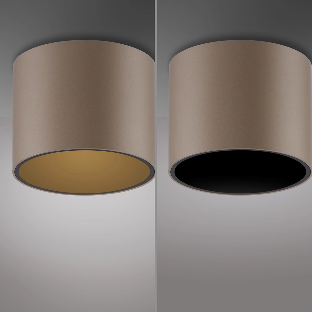 Plafond opbouwspot Pure Point Ø 11cm - bronce Paul Neuhaus 4012248395653