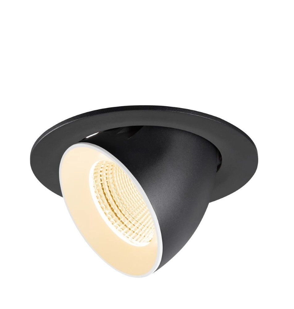 Inbouwspot Numinos Gimble L zwart/wit 2700K - 55gr