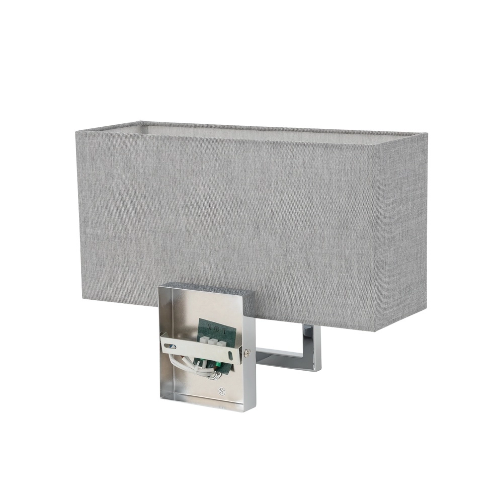 Wandlamp Hotel Mood 35,5cm grijs Lyora 5903139117920