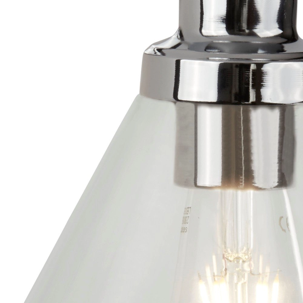 Wandlamp Pyramid chroom Searchlight 5053423132204