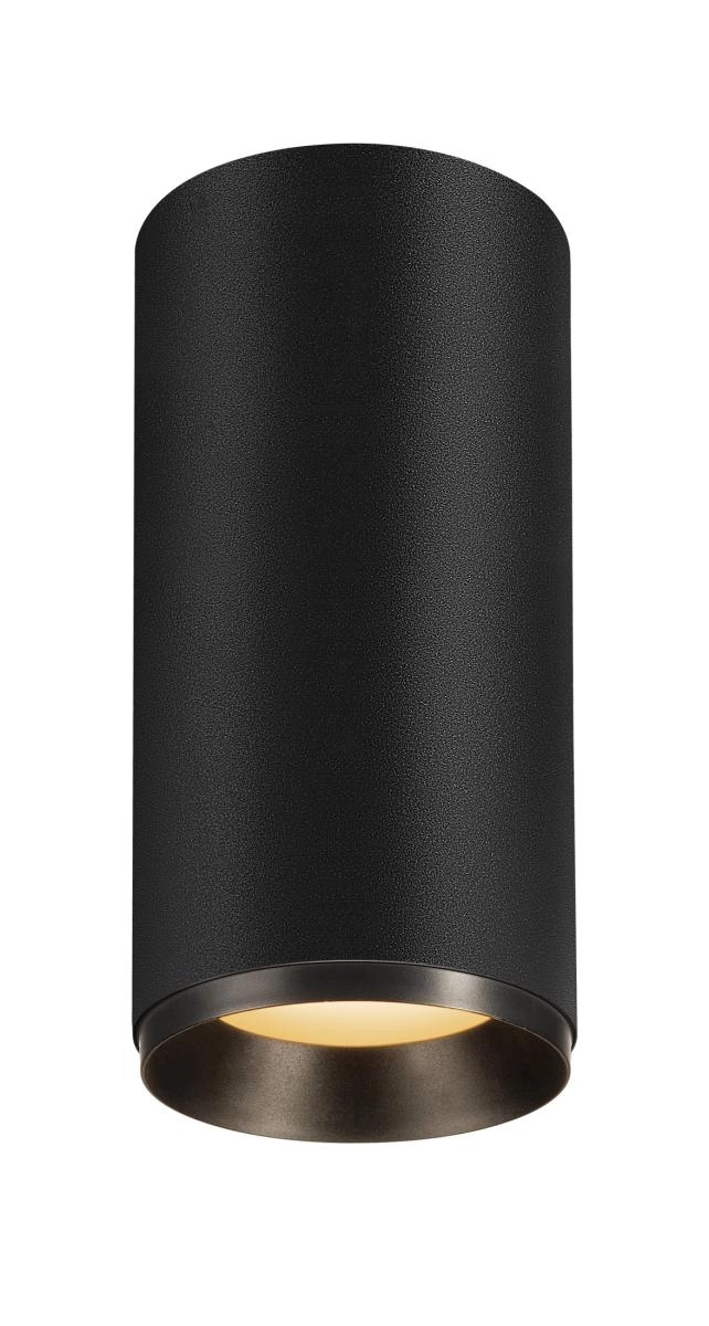 Opbouwspot Numinos L Dali cilinder zwart 2700K - 24gr