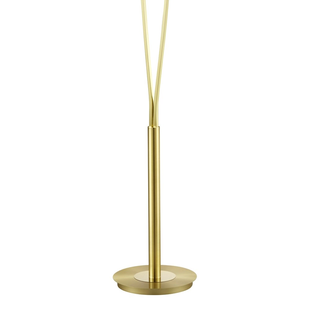 Design schemerlamp Paris II goud met witte lampenkap Trio 4017807378320
