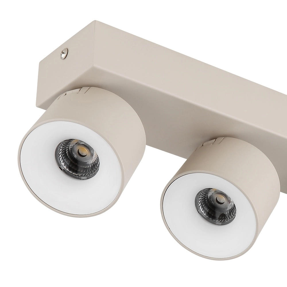 4-lichts plafondspot Rae zand bruin Globo 9007371569878