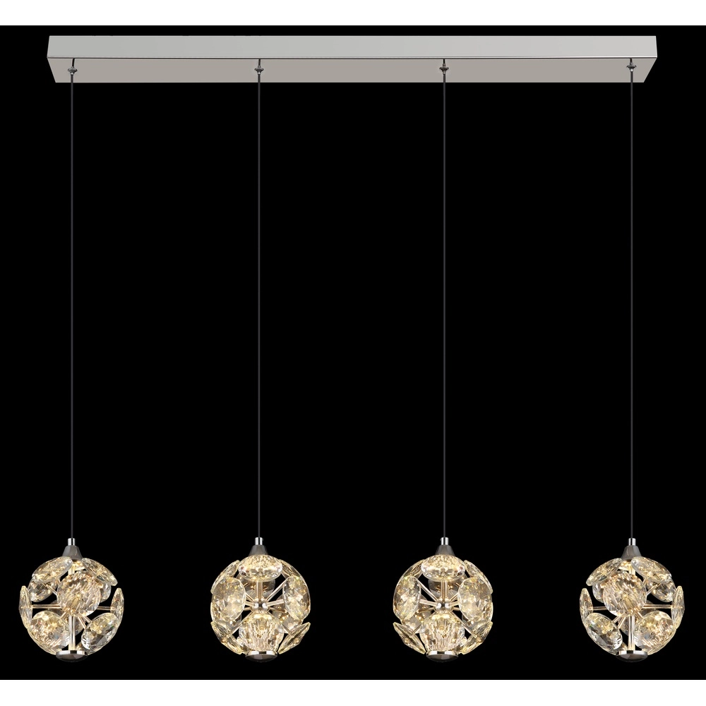 4-lichts hanglamp Virina chroom Globo 9007371481255