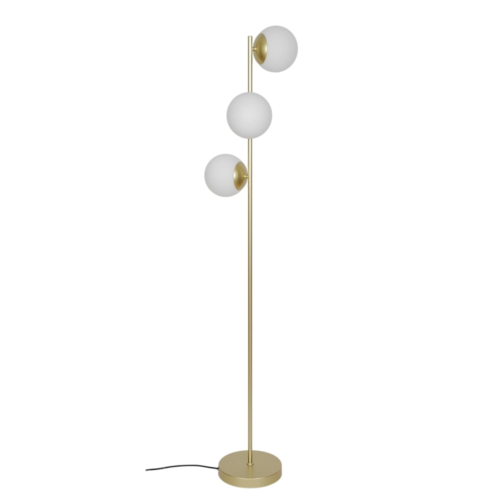 Scandinavische vloerlamp Lilly  goud met wit Nordlux 5704924027444