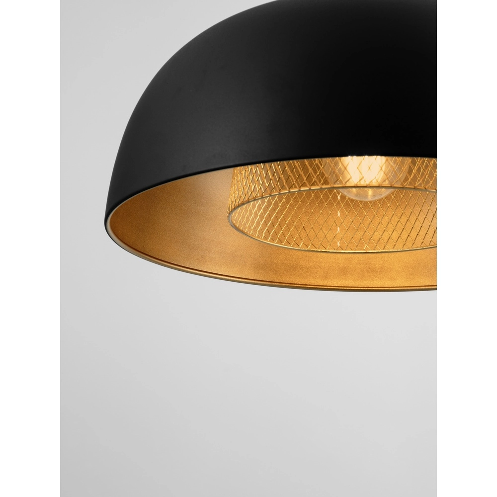 Hanglamp Sqube zwart met goud Lyora 5212017454799