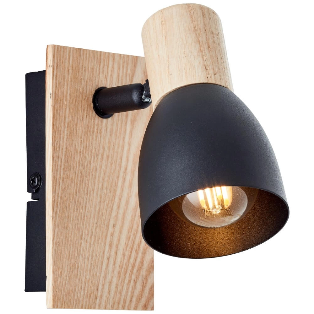 Wandlamp Daintree zwart Brilliant 4004353408663