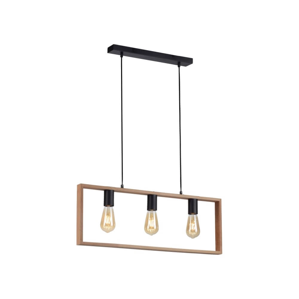 Landelijke hanglamp Franky 3-lichts Just Light 4043689966430