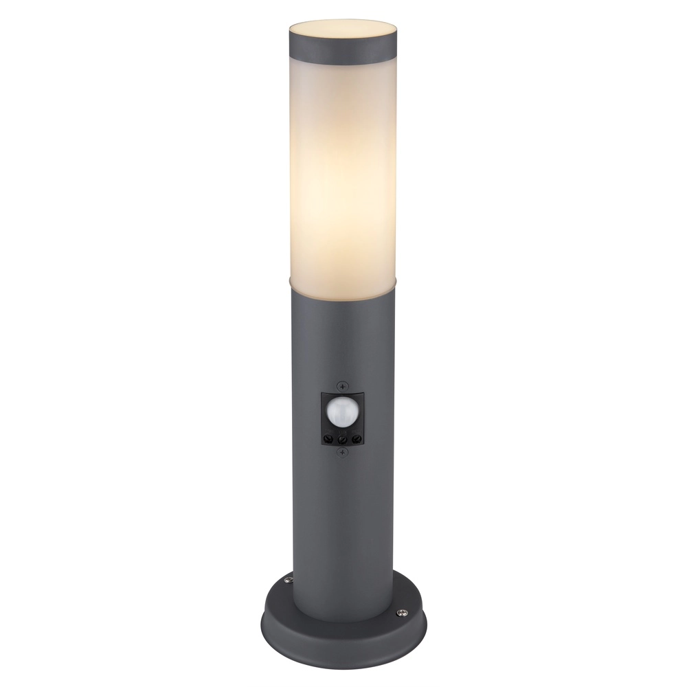 Tuinlamp Boston antraciet met wit en sensor