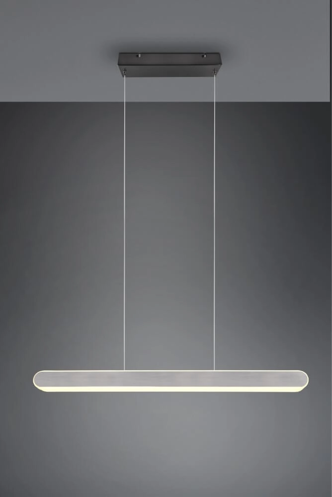 Hanglamp Helios 130cm grijs Trio 4017807577822