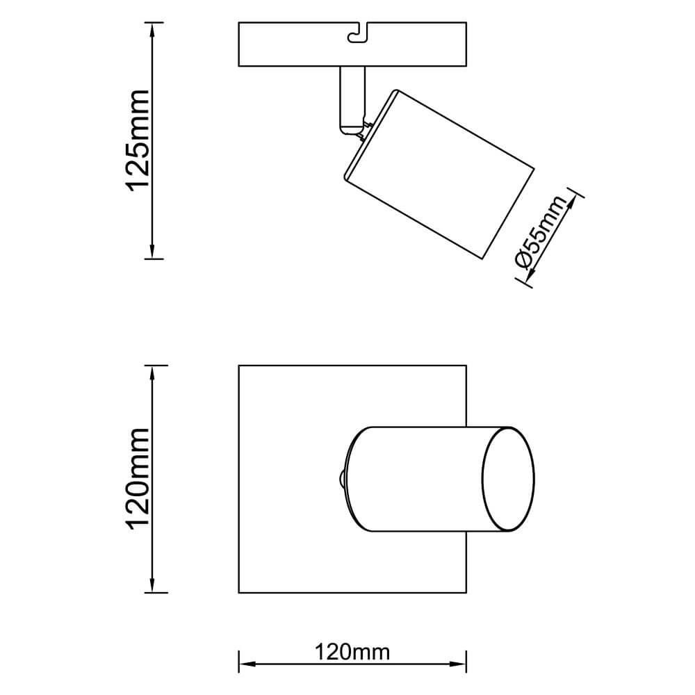 Strakke wandspot Jello Brilliant 4004353409363