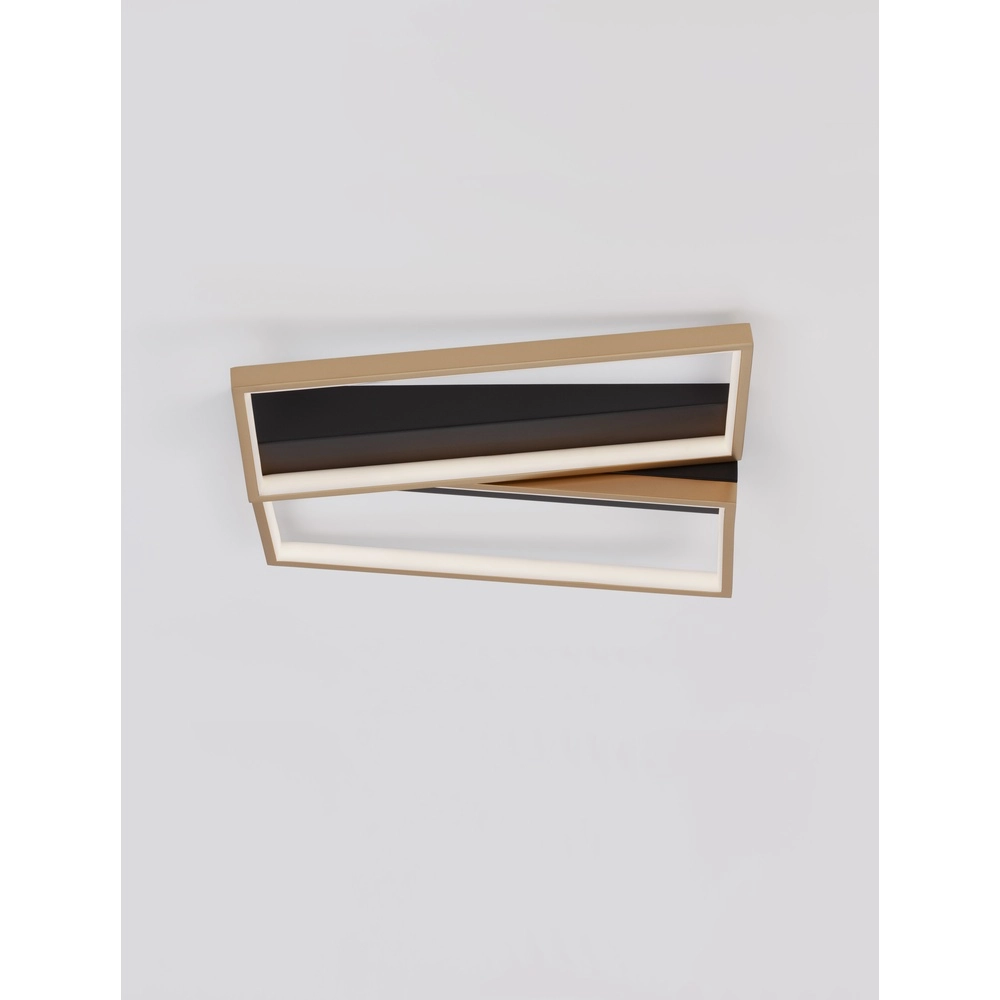 Design plafondlamp Elize zwart met goud Design plafondlamp Elize zwart met goud