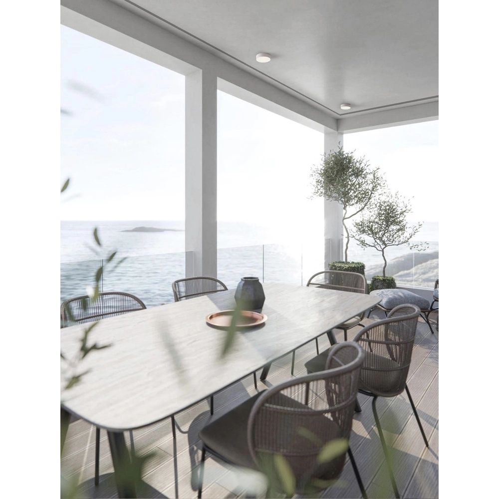 Ronde plafondlamp Judi Ø 21cm wit Lyora 5212017453822