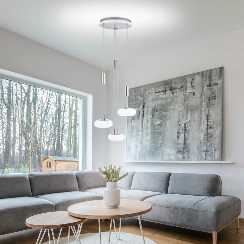 3-lichts hanglamp Q-Etienne metaal rond Paul Neuhaus 4012248350447