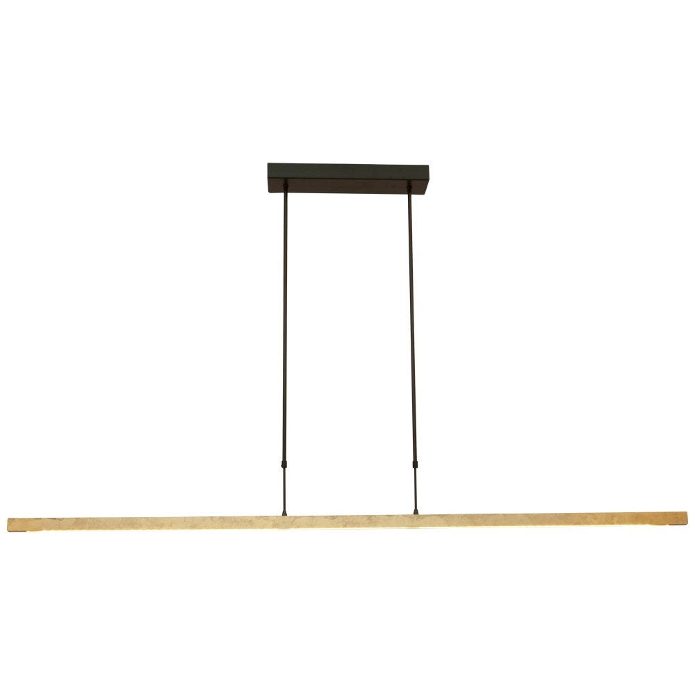 Zwarte hanglamp Real 3 met goud 160cm Masterlight 8718121219677