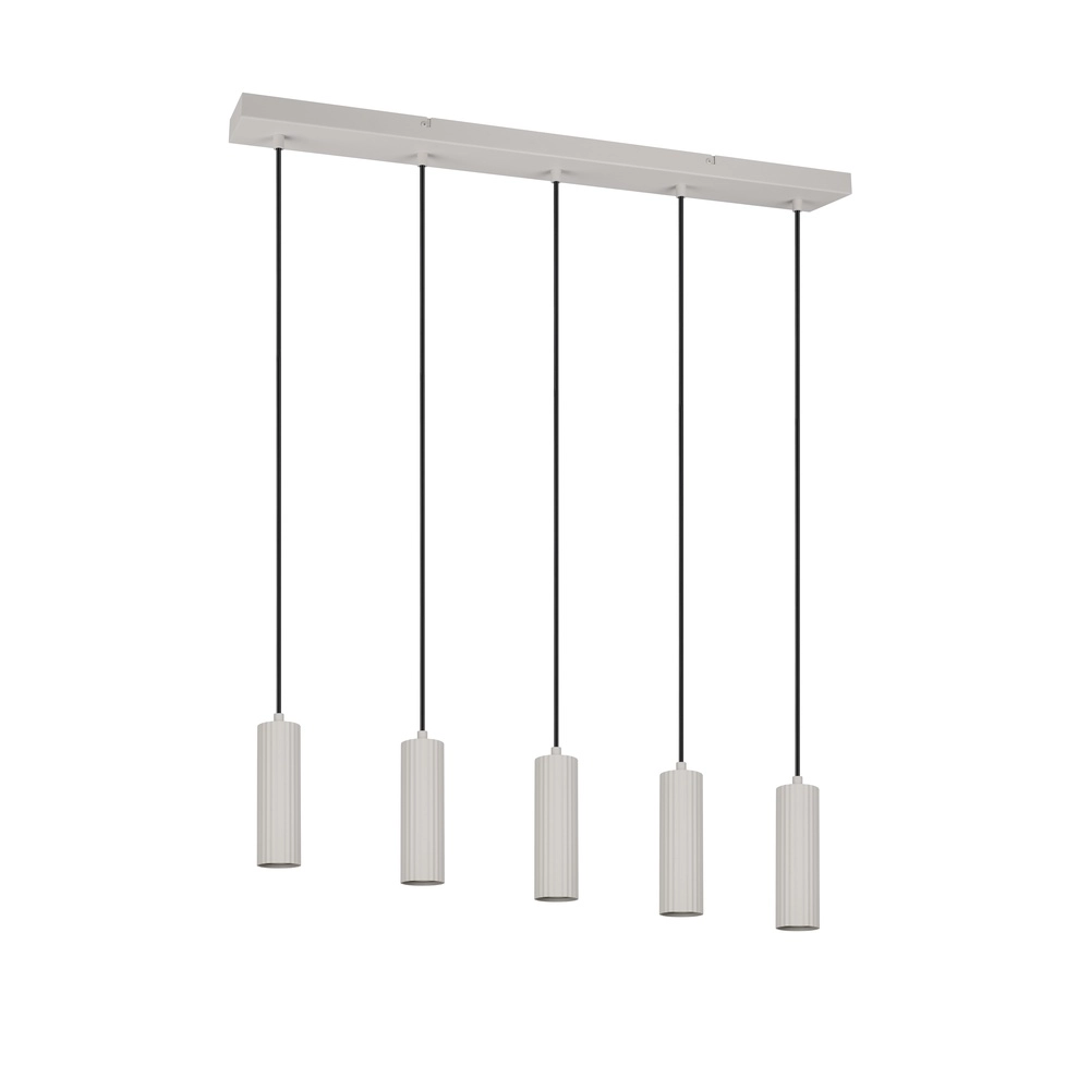5-lichts hanglamp Soka grijs Trio 4017807658552
